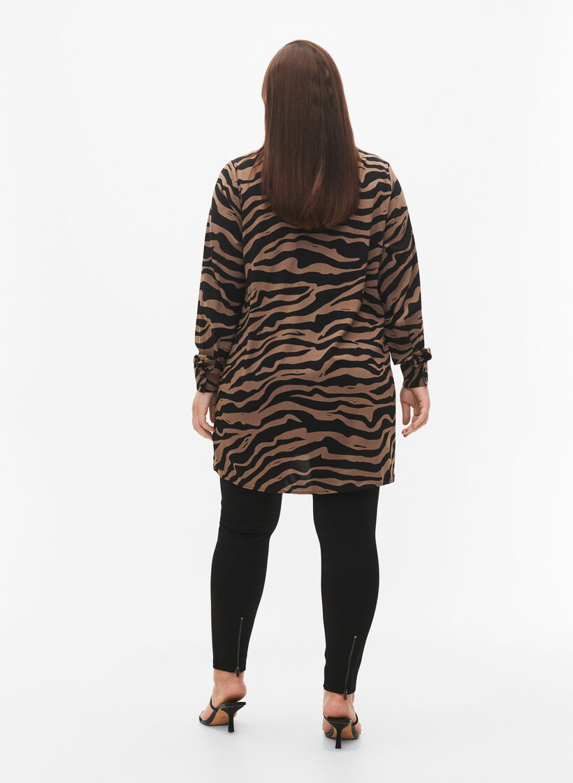 Legging met rits, Black, Model image number 1