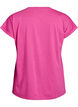 T-shirt met korte mouwen van katoenmix, Roze, Packshot image number 1