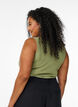 Tanktop met strass steentjes en slanke pasvorm, Groen, Model image number 2