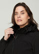 Softshell jas met capuchon, Black solid, Model image number 4