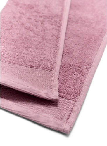 Handdoek in katoenen badstof, Deauville Mauve, Packshot image number 2