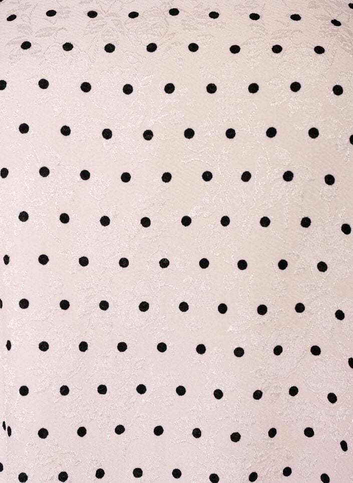 Polkadot A-lijn jurk met ballonmouwen, Roze, Packshot image number 2