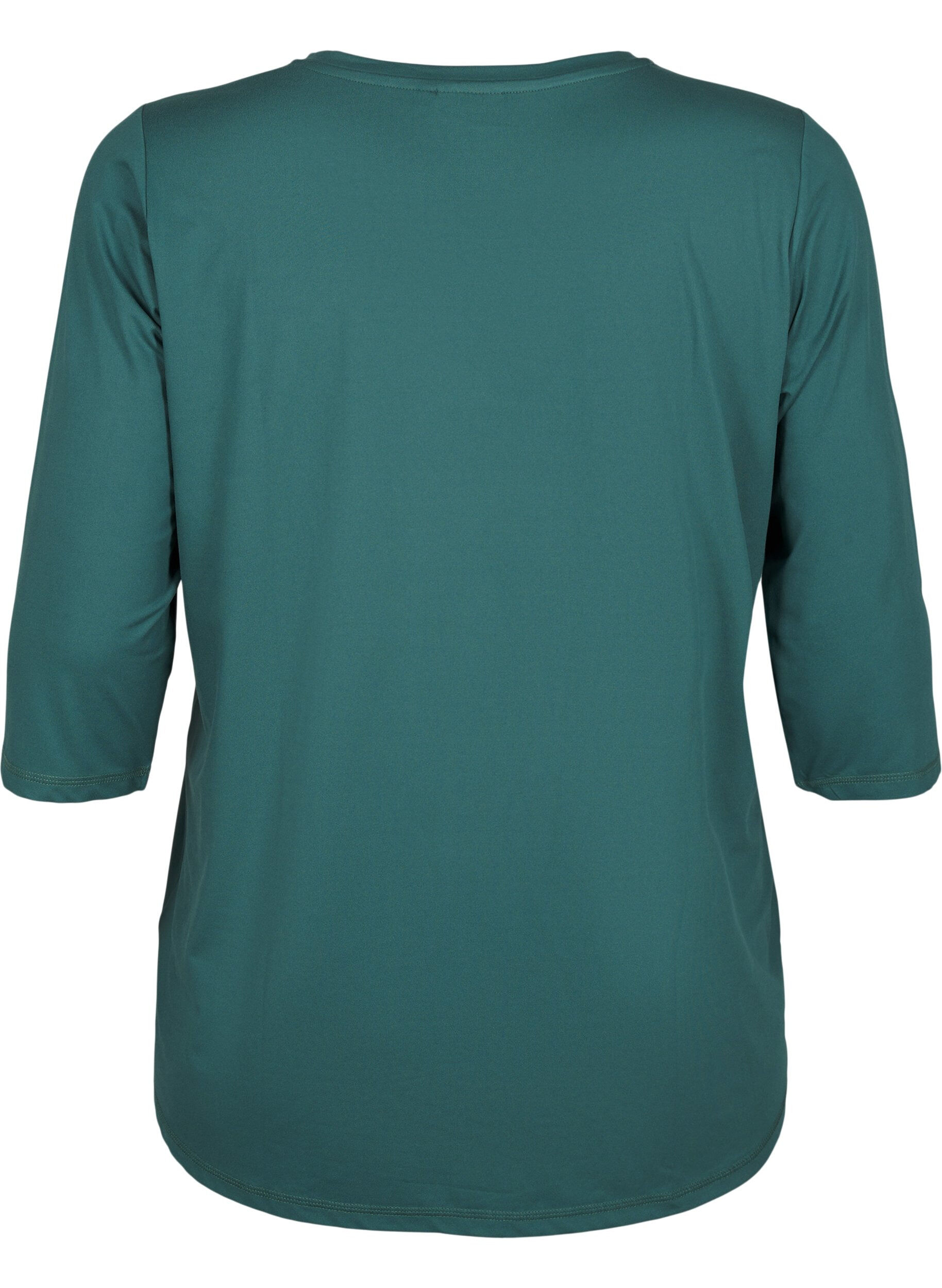 ZizziWork-out top met 3/4 mouwen, Groen, Packshot image number 1