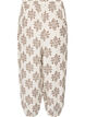 Gepatroonde ballonbroek met hoge taille, Vanille, Packshot image number 1