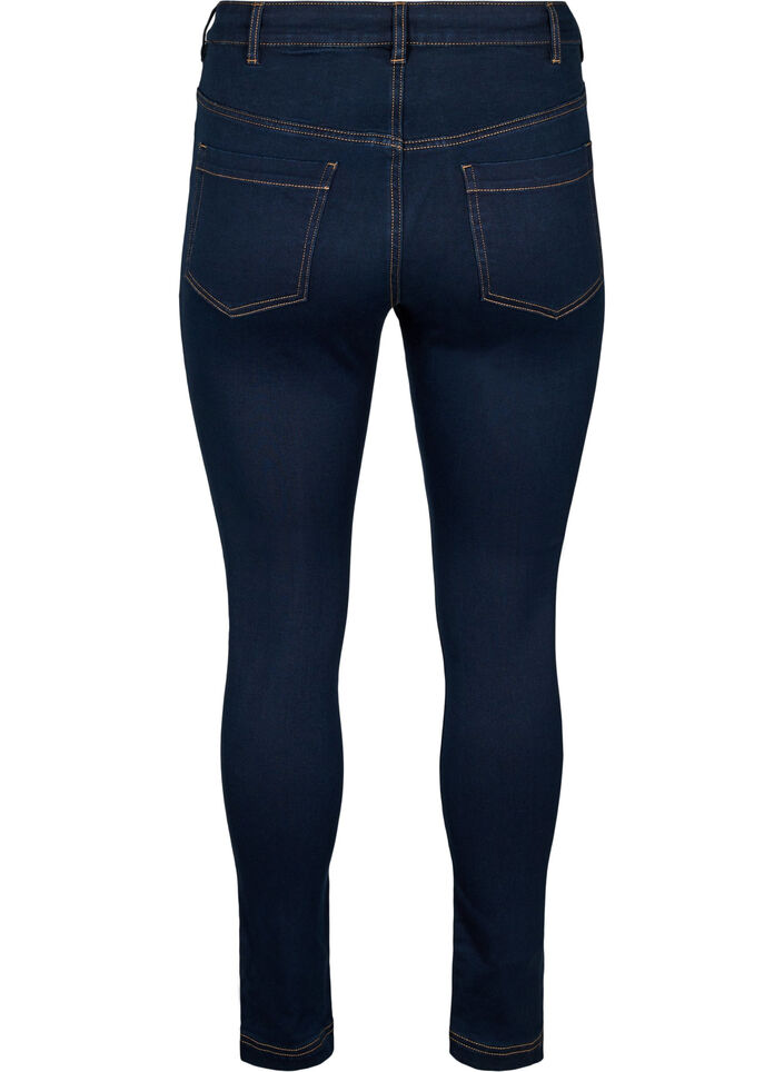 Super slim Amy jeans met hoge taille, Unwashed, Packshot image number 1
