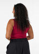 Effen basic top in katoen, Rood, Model image number 2