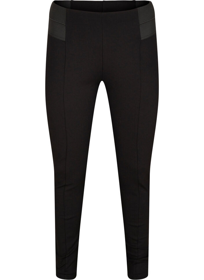 Legging met breed elastiek in de taille, Zwart, Packshot image number 0