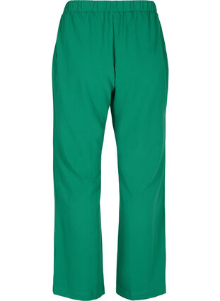 Flared broek met elastiek in de taille, Verdant Green, Packshot image number 1