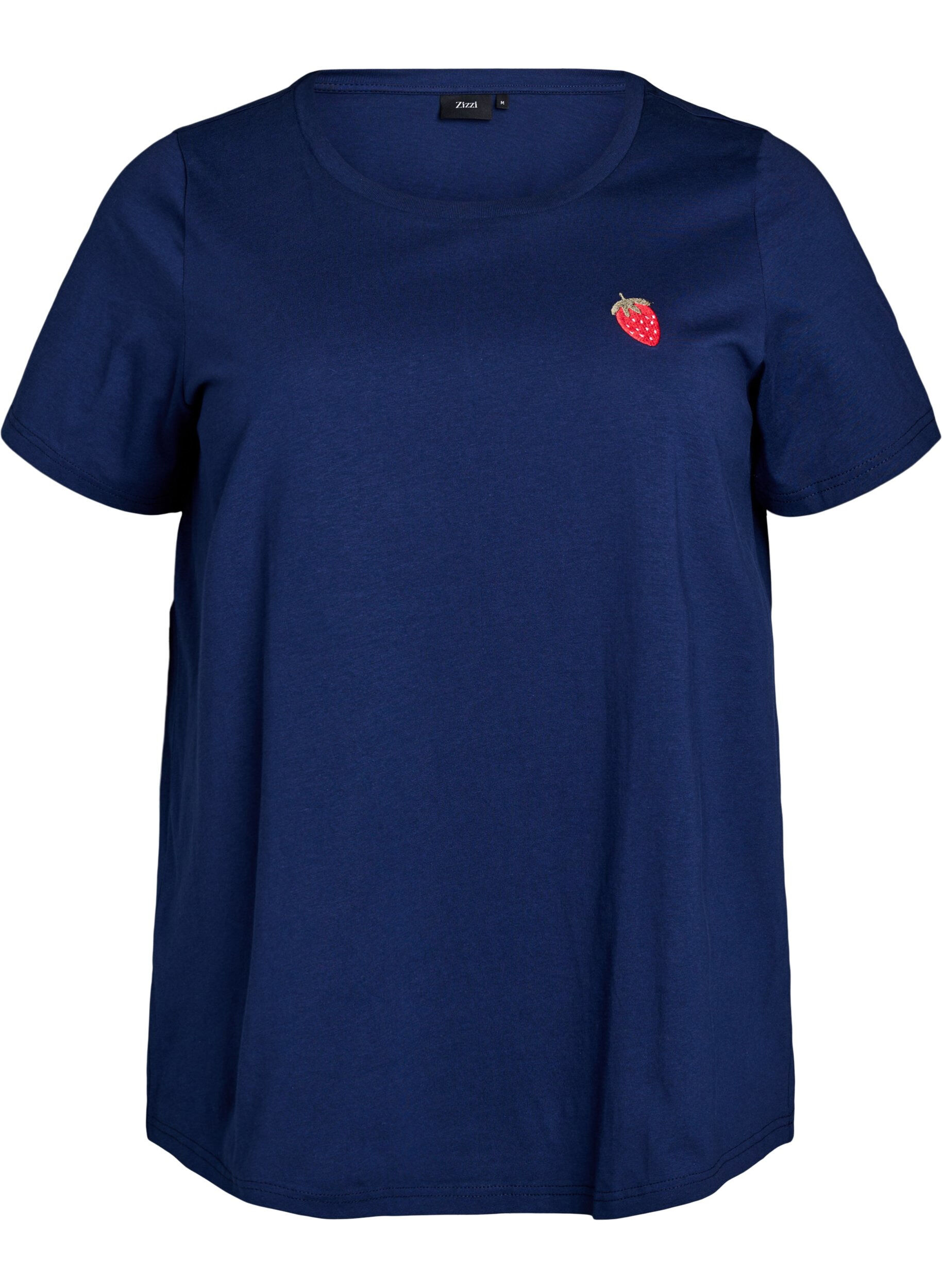 Zizzi T-shirt met aardbei borduursel, Naval A. W. Berry, Packshot image number 0