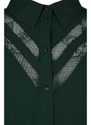 Lang shirt met kanten details, Scarab, Packshot image number 2