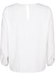 Blouse met lange mouwen en gehaakte details, Bright White, Packshot image number 1