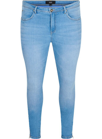 Super slim Amy jeans met rits