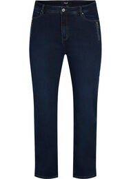 Regular fit Gemma jeans met hoge taille, Dark blue