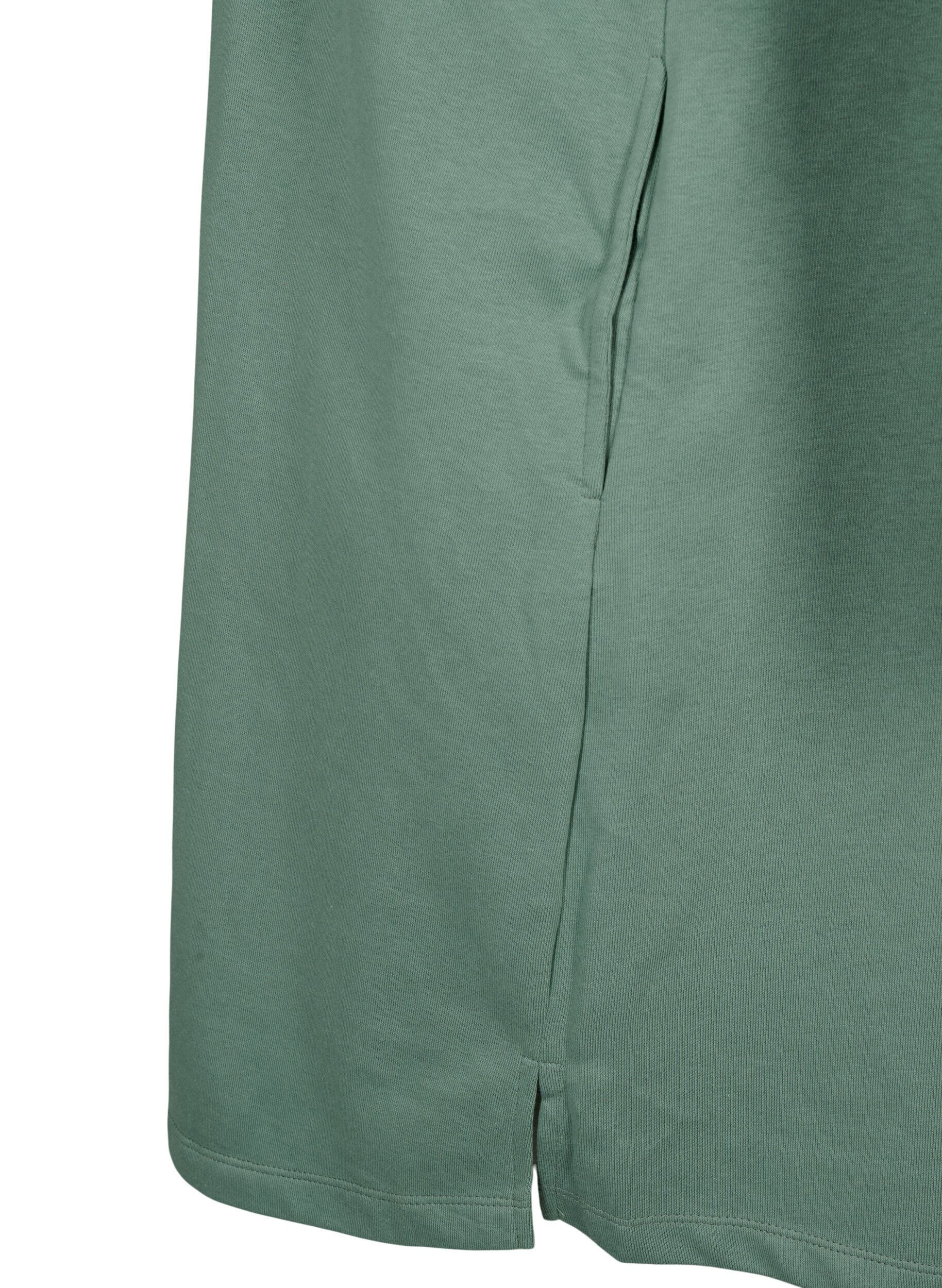 Zizzi Sweatjurk met korte mouwen en zakken, Chinois Green, Packshot image number 4