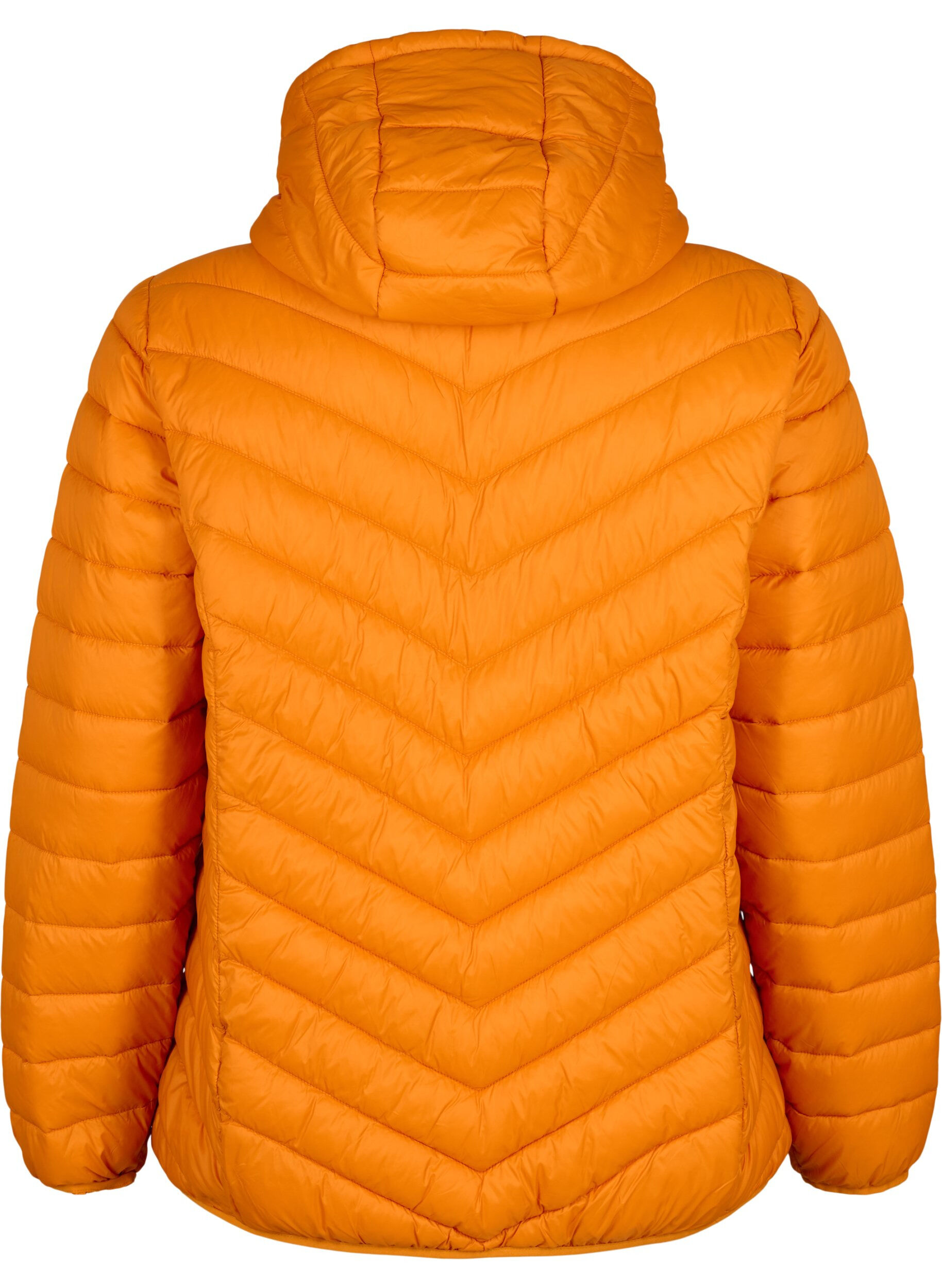 ZizziLichtgewicht jas met capuchon, Oranje, Packshot image number 1