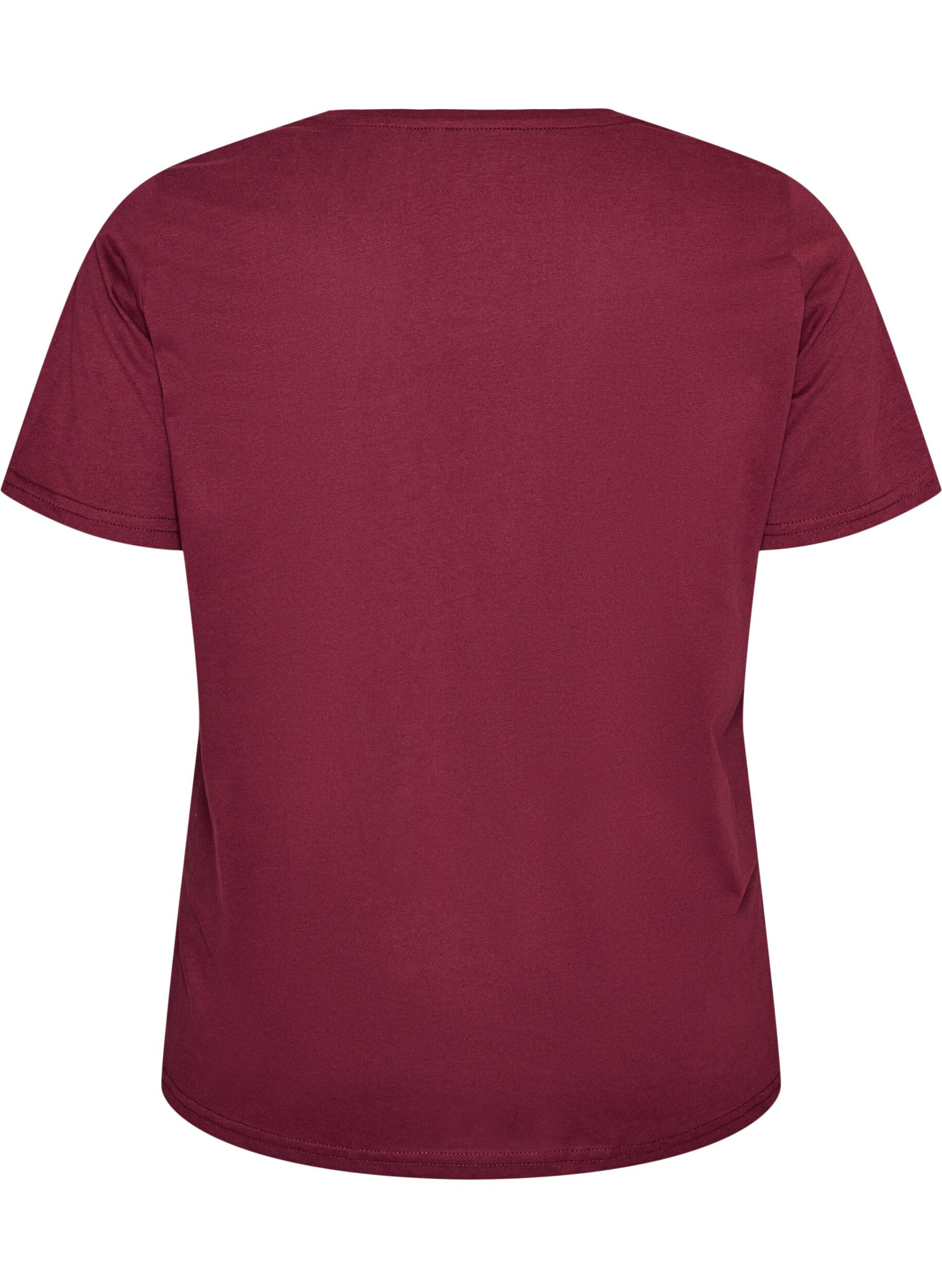 ZizziT-shirt met motief, Rood, Packshot image number 1