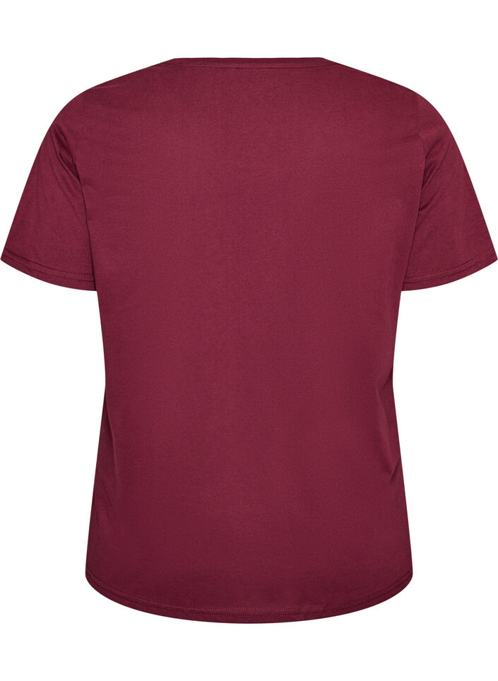 T-shirt met motief, Rood, Packshot image number 1