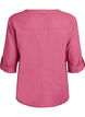 Katoenen blouse met een V-hals, Rood, Packshot image number 1