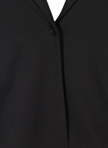Eenvoudige blazer met knoopsluiting, Black, Packshot image number 2