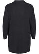 Lange gebreide blouse met lange mouwen, Dark Grey Melange, Packshot image number 1