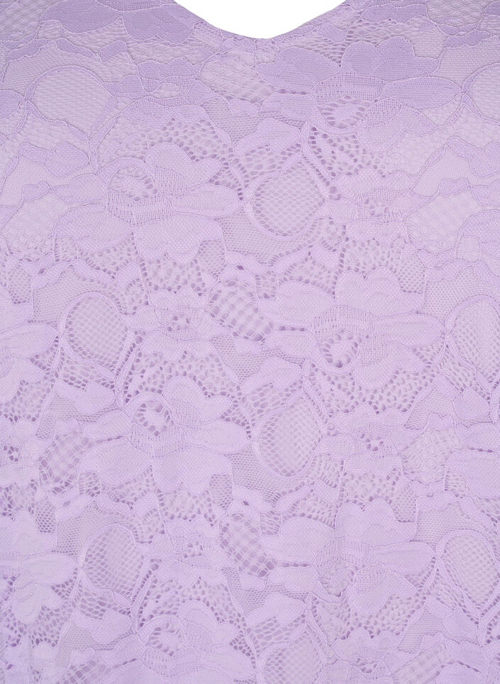Kanten jurk met 3/4 mouwen, Lavendula, Packshot image number 2