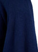Geribd gebreid vest met zakken, Blauw, Packshot image number 2