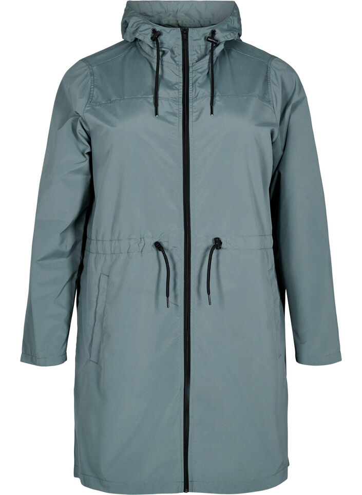 FLASH - Waterafstotende parka met capuchon, Groen, Packshot image number 0