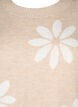Gebreide blouse met bloemen, Simply Taupe Comb, Packshot image number 2