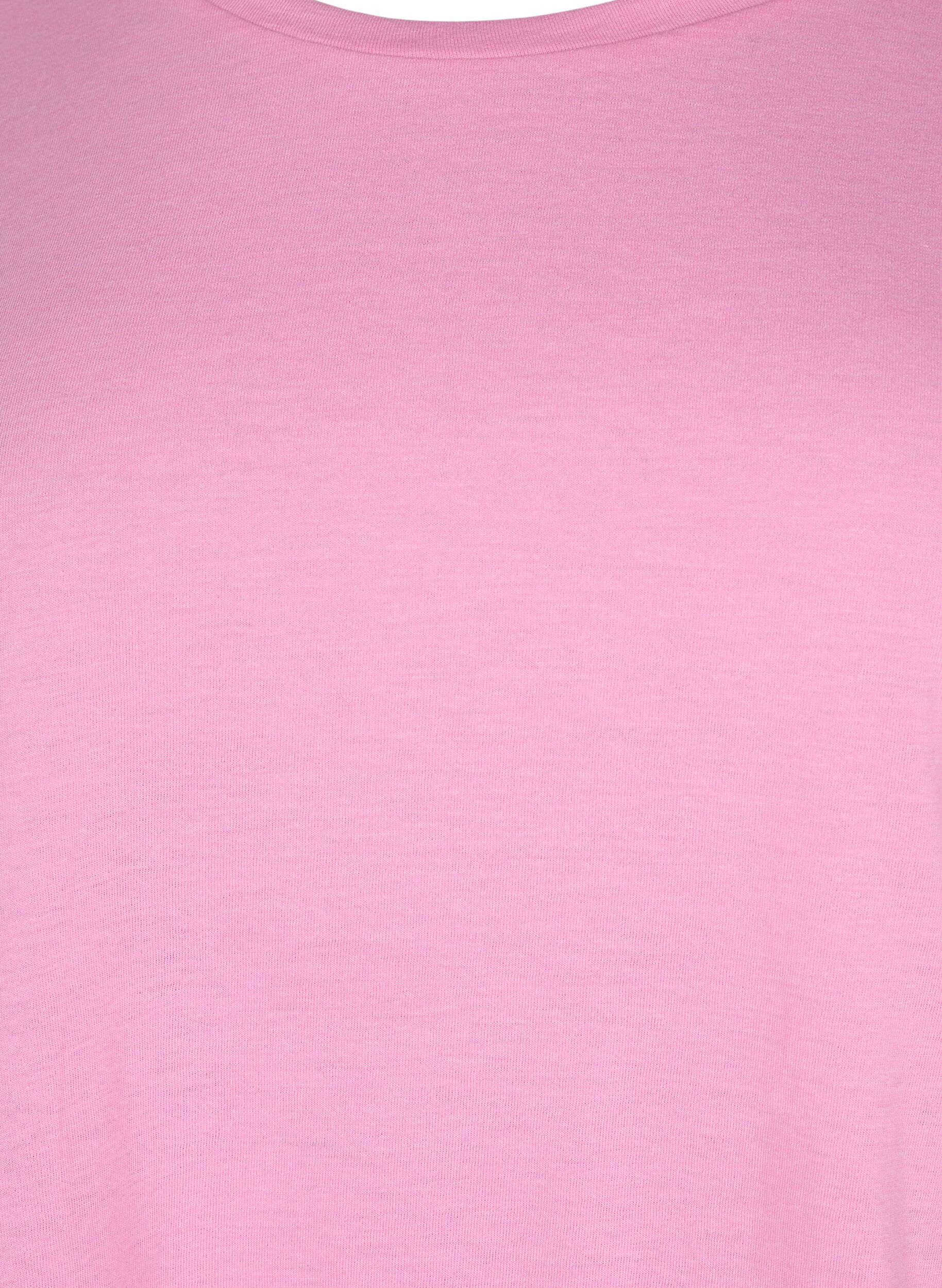 Zizzi 2-pack T-shirts met korte mouwen, Roze, Packshot image number 2