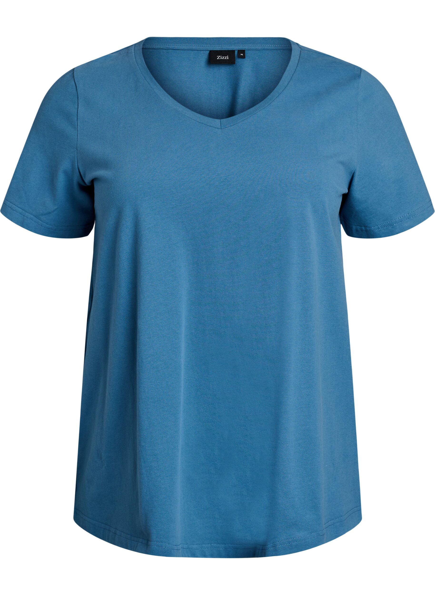 Effen basic katoenen T-shirt