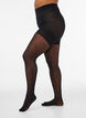 Push-up panties 50 denier met hartpatroon, Zwart, Model image number 0