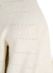 Lange gebreide cardigan met een kantpatroon, Birch Mel., Packshot image number 2