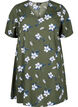 FLASH - Tuniek met v-hals en print, Olive Night Flower, Packshot image number 0