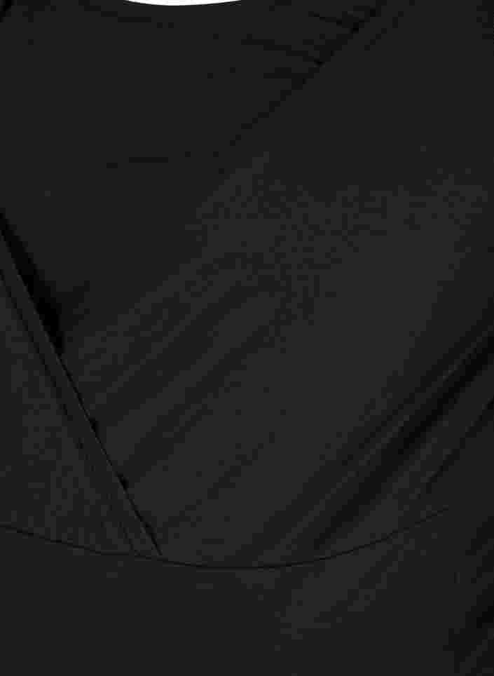 Zwangerschapst-shirt met korte mouwen in katoen, Black, Packshot image number 2