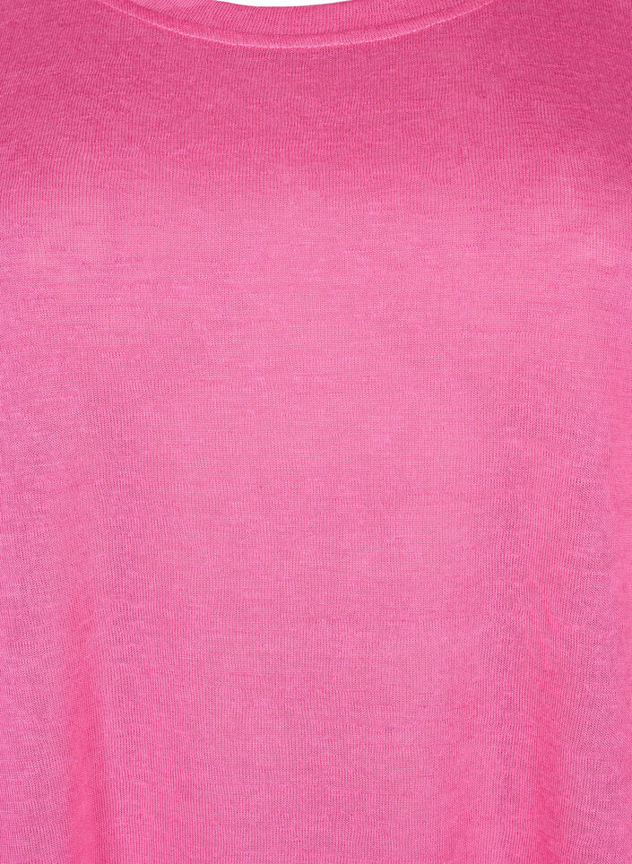 Blouse met 3/4 mouwen, Shocking Pink, Packshot image number 2