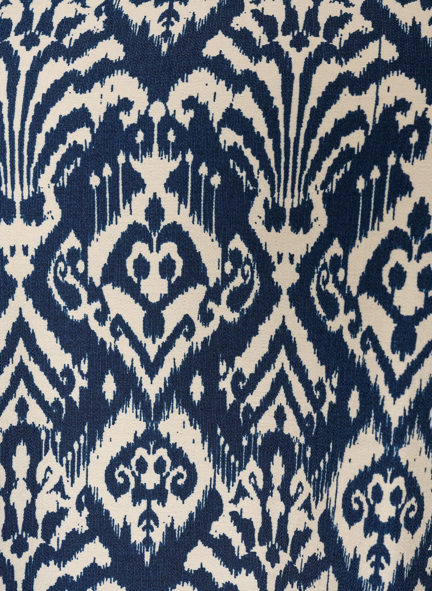 ZizziBlouse van viscose met patroon en 3/4-mouwen, Blauw, Packshot image number 2