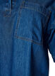 Denimblouse met borstzak en mouwen tot de elleboog, Blauw, Packshot image number 2
