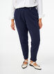 Broek met zakken en sierknopen, Blauw, Model image number 2