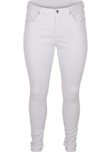 Super slim Amy jeans met hoge taille, White, Packshot image number 0