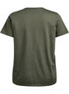 T-shirt met knoopdetail, Groen, Packshot image number 1