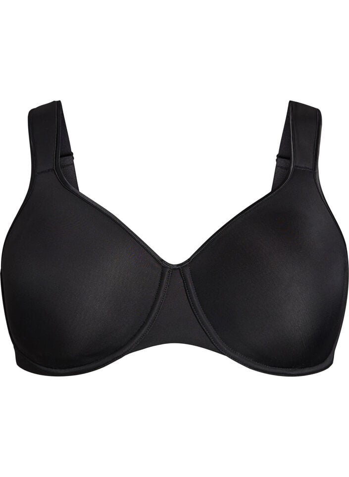 Minimizer-bh met gewatteerde bandjes, Zwart, Packshot image number 0