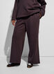 Sweatpants met hoge taille en wijde pijpen, Bruin, Model image number 2