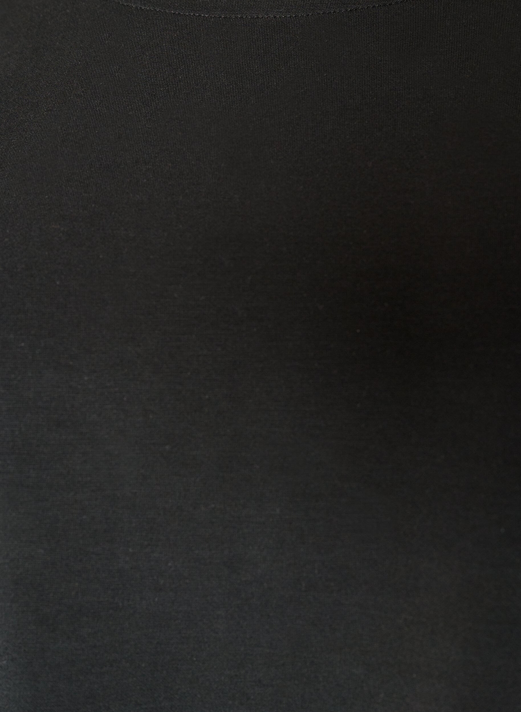 ZizziBlouse met mouwen van mesh en kanten bies, Zwart, Packshot image number 2