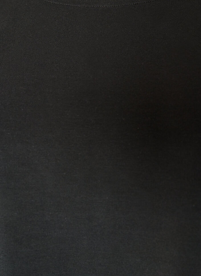 Blouse met mouwen van mesh en kanten bies, Zwart, Packshot image number 2