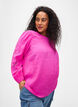 Blouse van Tencel™ Modal met geborduurde details, Phlox Pink, Model image number 0