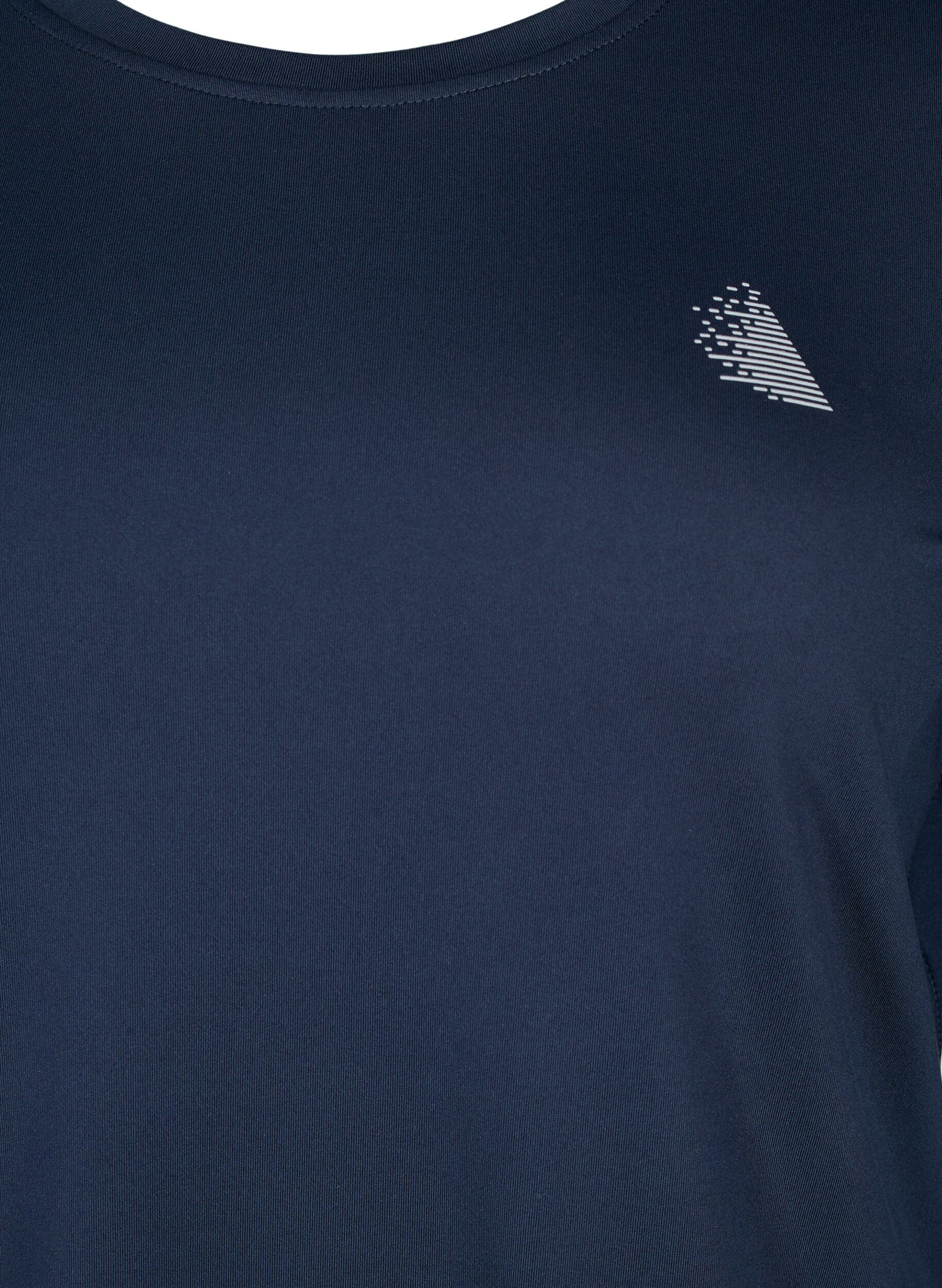 Zizzi Sport shirt met lange mouw, Night Sky, Packshot image number 2