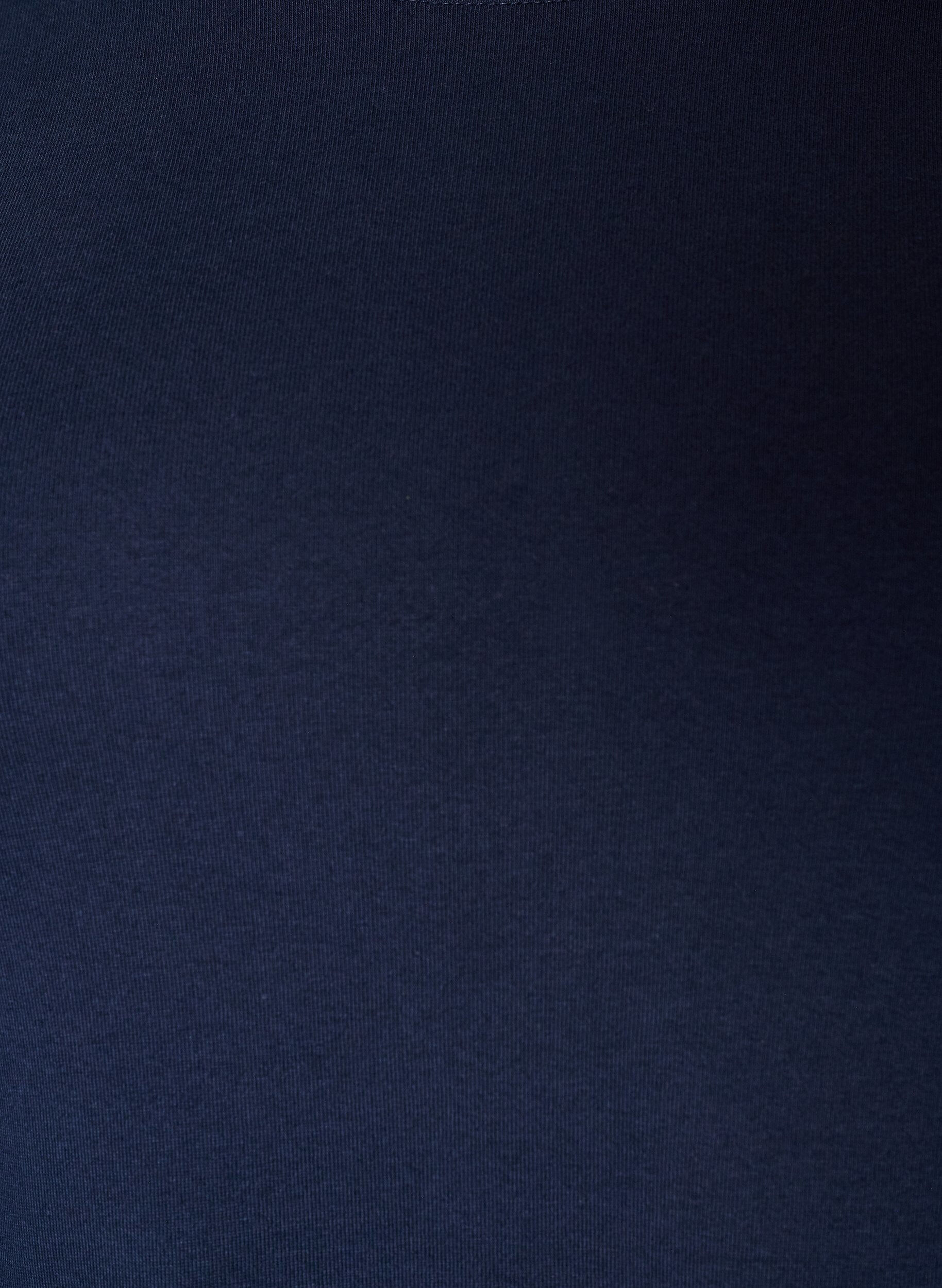ZizziBasic T-shirt met ronde hals en lange mouwen, Blauw, Packshot image number 2