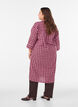 Lange geruite overhemd met 3/4 mouwen, Roze, Model image number 1