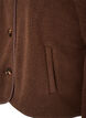 Teddyjack met een ronde hals en knopen, Bruin, Packshot image number 3