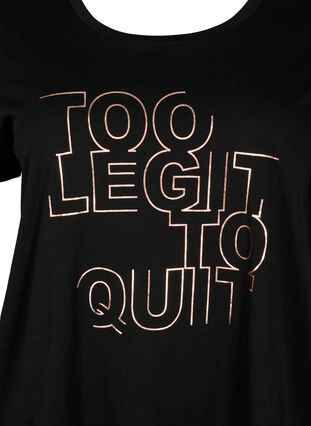 Sport-T-shirt met print, Black w. Too Legit , Packshot image number 2